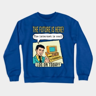 Retro Internet Comic Book Ad Crewneck Sweatshirt